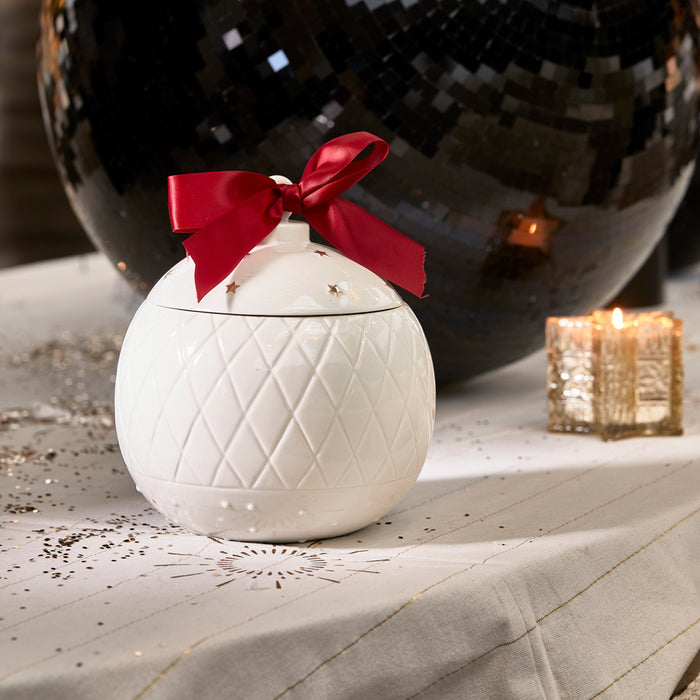 Riviera Maison Voorraadpot Sparkling Ornament Wit