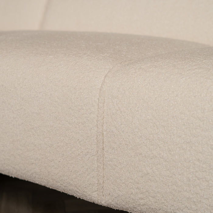 Bronx71 Scandinavische hoekbank Vegas bouclé wit links|rechts