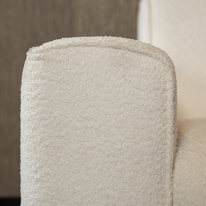 Bronx71 Scandinavische hoekbank Vegas bouclé wit links|rechts