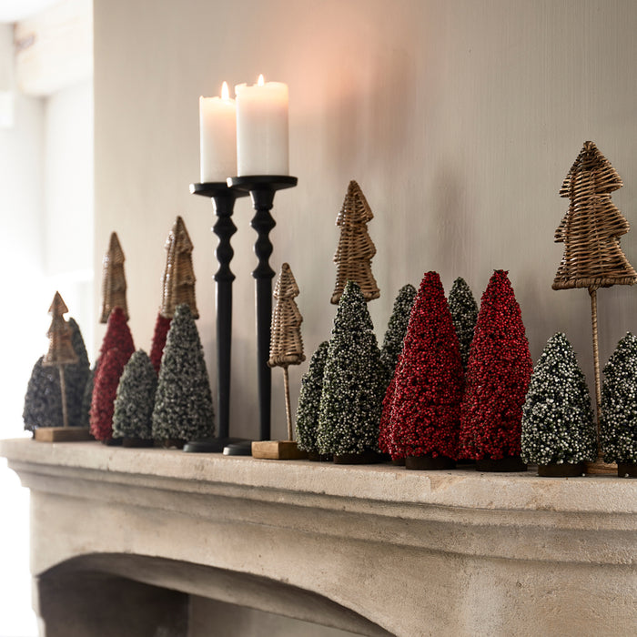 Riviera Maison Kerstboompje Rustic Rattan Pretty Naturel - Maat M