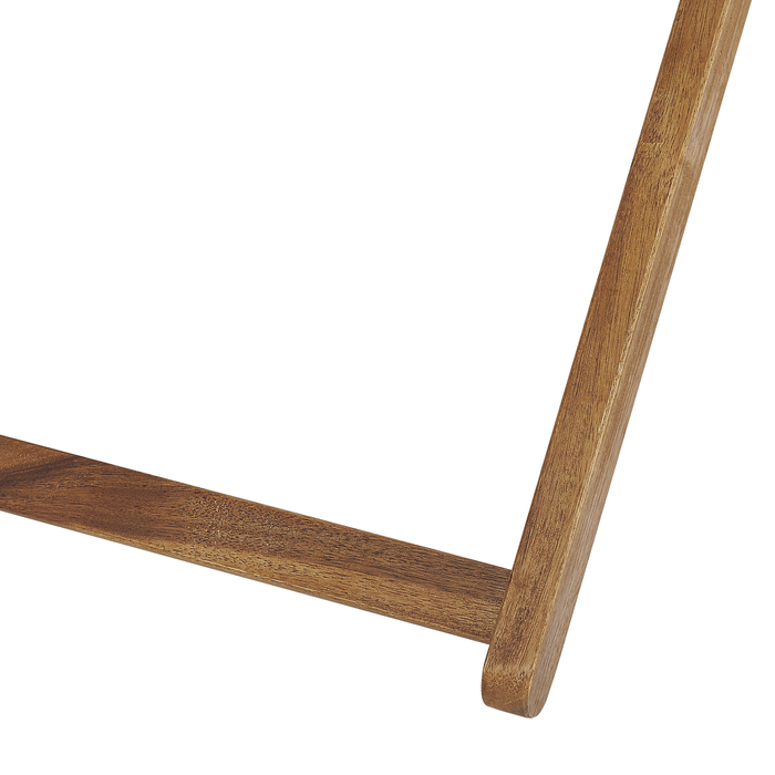 Beliani - ANZIO - Strandstoel set van 2 - Lichthout|Rood - Polyester