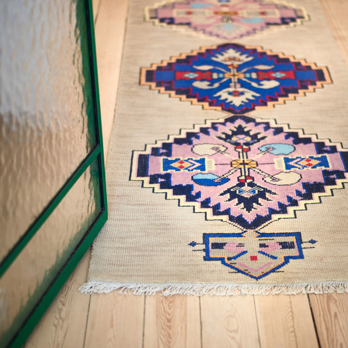 HKliving Hand Knotted Oriental Vloerkleed 90 x 265 cm