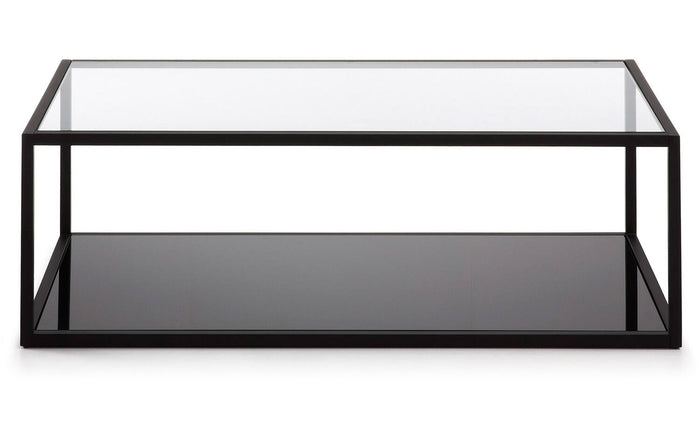 Kave Home - Rechthoekige salontafel Blackhill zwart 110 x 60 cm
