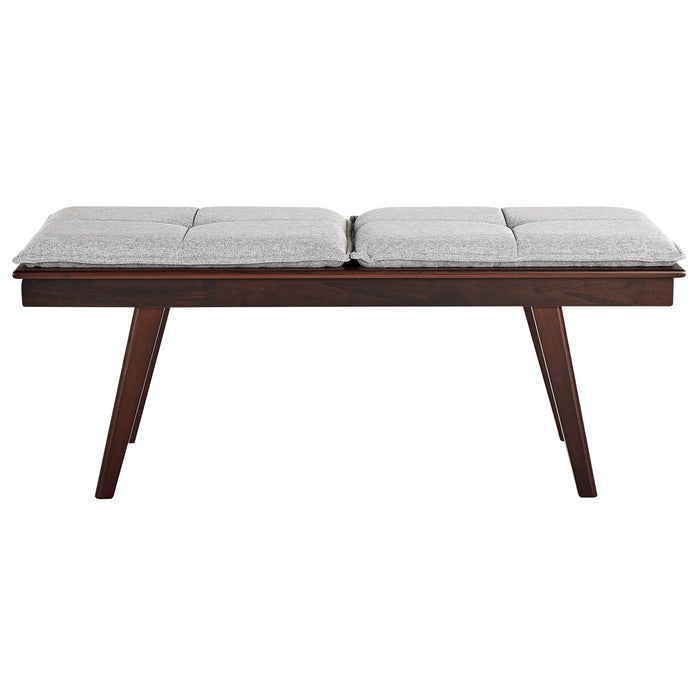 Beliani - EXTON - Bankje - Lichtgrijs - MDF