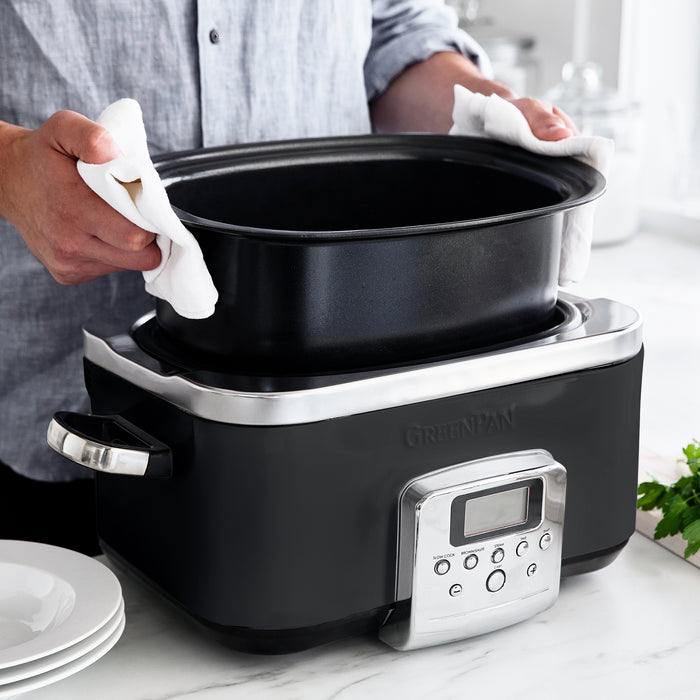 GreenPan Slowcooker Black 6L