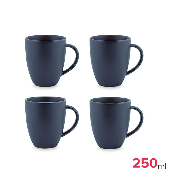 vtwonen Serviesset - Mat Blauw - Porselein - 24-delig