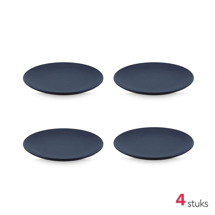 vtwonen Serviesset - Mat Blauw - Porselein - 24-delig