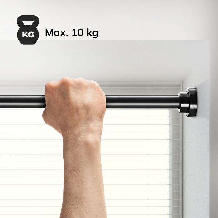 ACAZA Gordijnroede Zwart