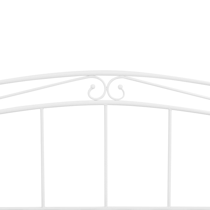 Beliani - TULLE - Eenpersoonsbed - Wit - 90 x 200 cm - Metaal