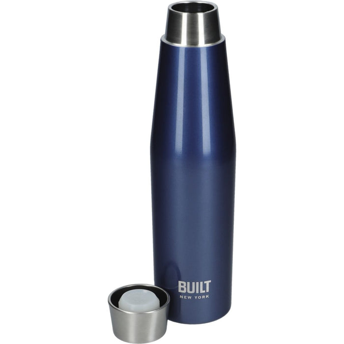 Dubbelwandige Thermosfles, 0.54 Liter, Blauw - BUILT New York | Perfec