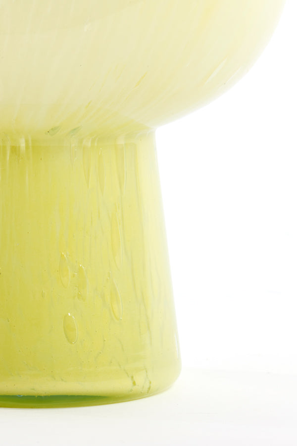 Light & Living Light&living Vaas Ø23x40 cm HALLEY glas licht geel