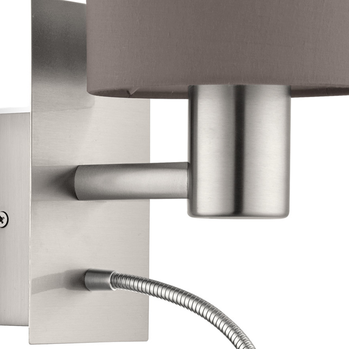 EGLO Pasteri Wandlamp - E27|LED - 38 cm - Grijs|Bruin|Antraciet