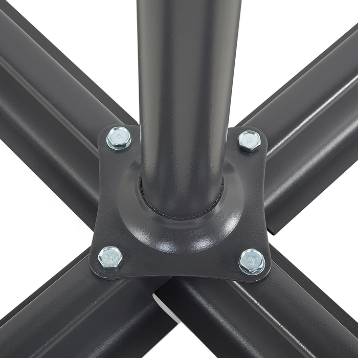 Beliani - RAVENNA - Zweefparasol - Lichtbeige - Polyester