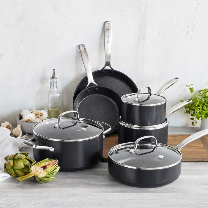 GreenPan Copenhagen kookpot met deksel 24cm|4.9L|5.2Qt