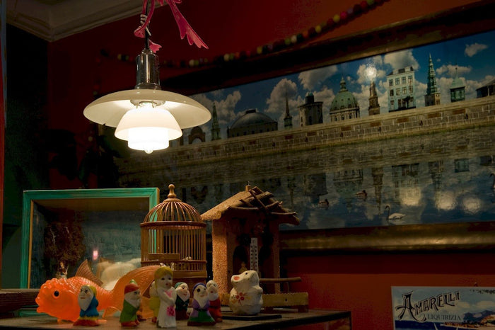 PH 3,5-3 hanglamp Ø33 glas, zwart gemetaliseerd