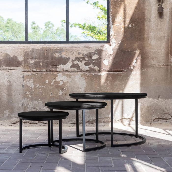 Goossens Salontafel Jelle XL in Mango zwart was