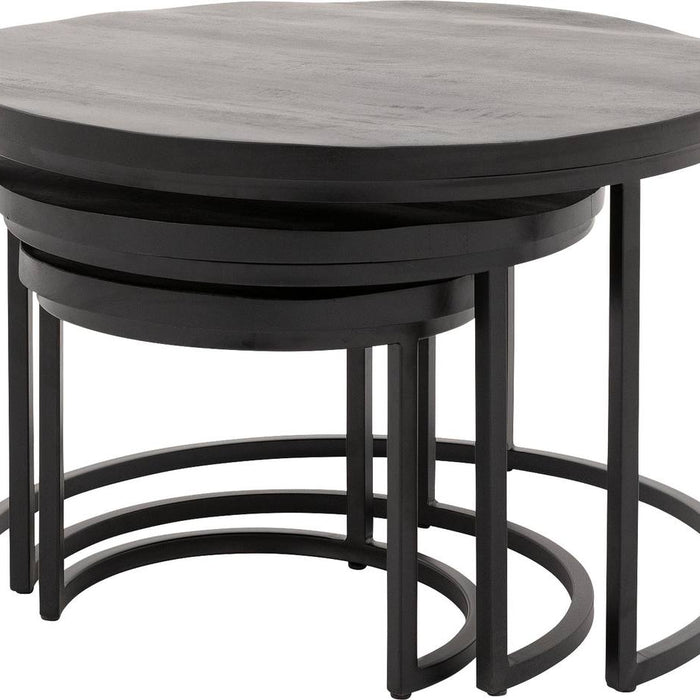 Goossens Salontafel Jelle XL in Mango zwart was