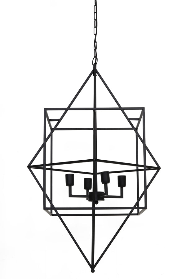 Light & Living Hanglamp Baula - Zwart - Ø66cm - 4L