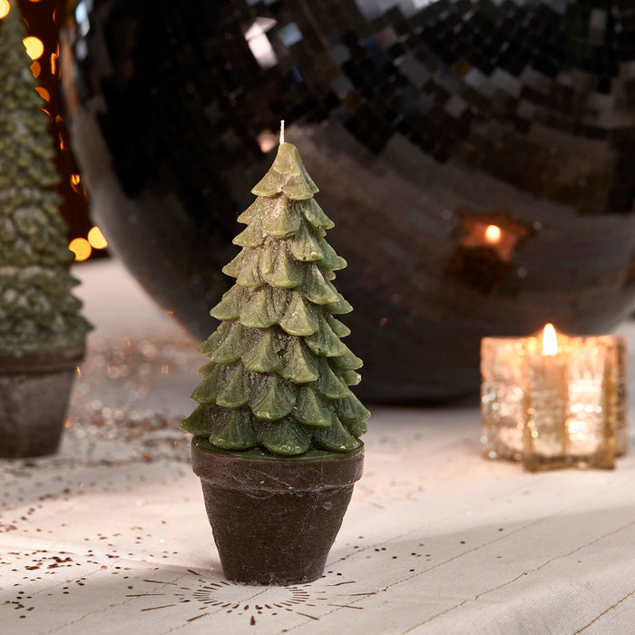 Riviera Maison Kerstboom kaars Colorado Christmas Tree Groen - M