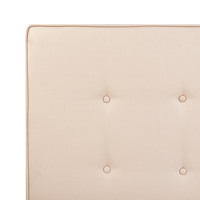 Beliani-AMBASSADOR -Tweepersoonsbed-Beige-140 x 200 cm-Polyester