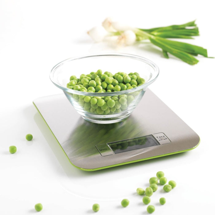 Keukenweegschaal, RVS, 5 kg, Groen - Mastrad