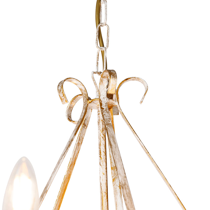 QAZQA Smart kroonluchter wit 5-lichts incl. Wifi B35 - Giuseppe