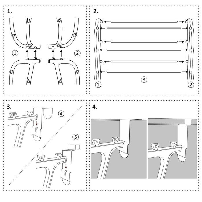 O'DADDY® Hangend schoenenrek - Opdek en stompe deur - 20x51x182cm wit