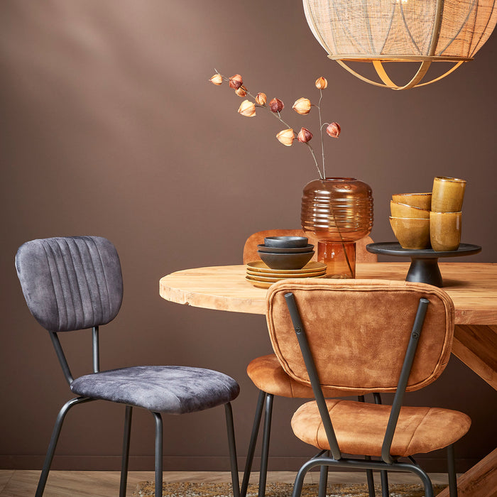 Mica Decorations Pella Hanglamp - H50 x Ø50,5 cm - Linnen - Beige