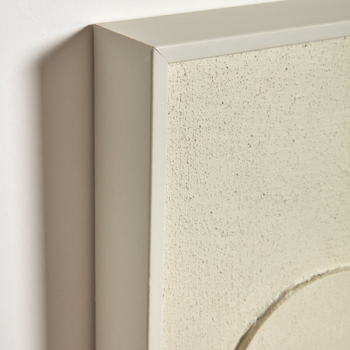 Kave Home Talin Abstract Schilderij - Beige 60 x 90 cm