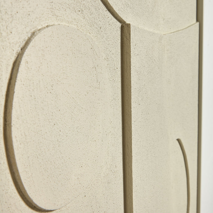 Kave Home Talin Abstract Schilderij - Beige 60 x 90 cm