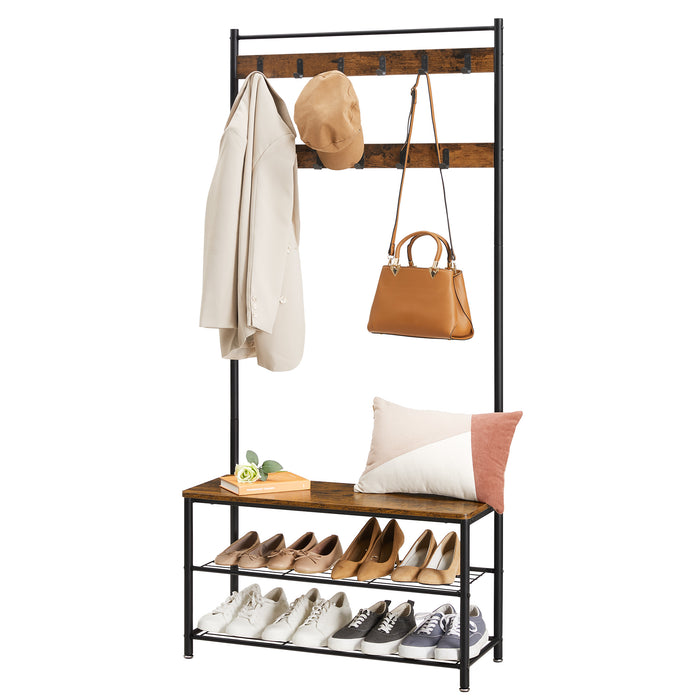 ACAZA Garderoberek Vintage bruin