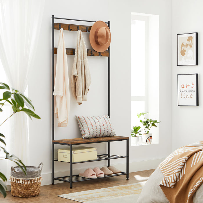 ACAZA Garderoberek Vintage bruin