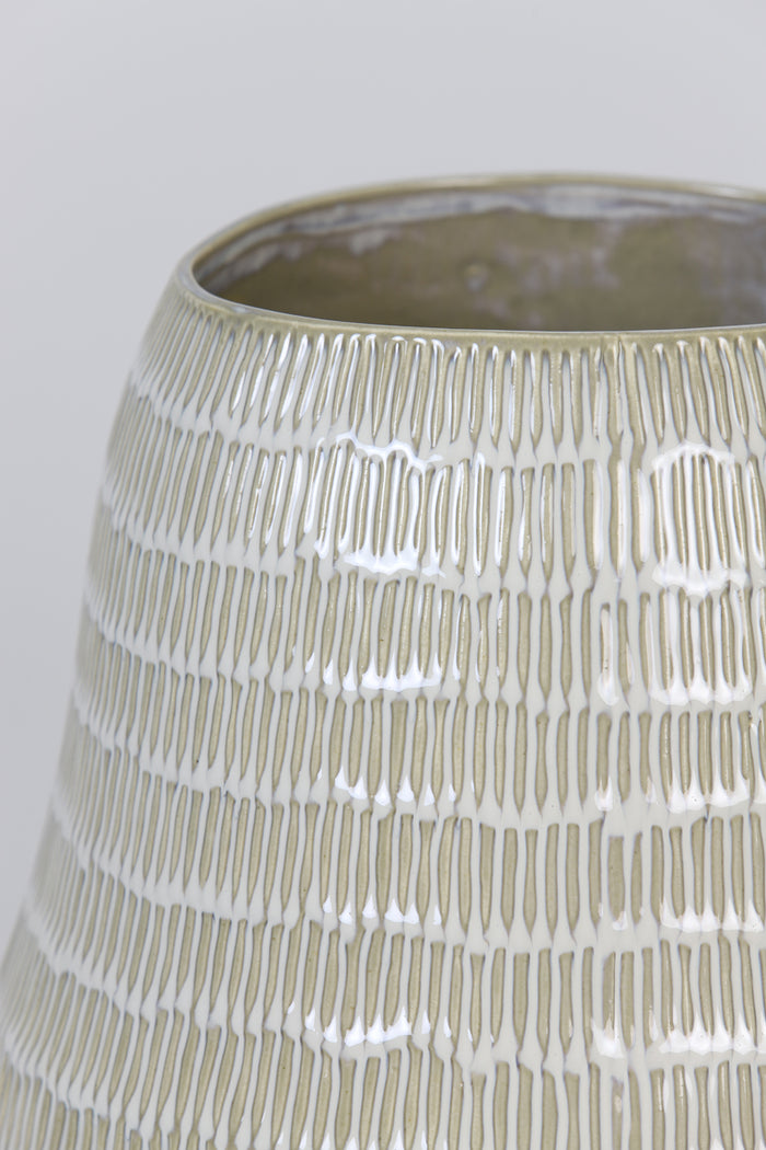 D - Light & Living - Vaas GIORGIA - Ø20.5x26cm - Wit