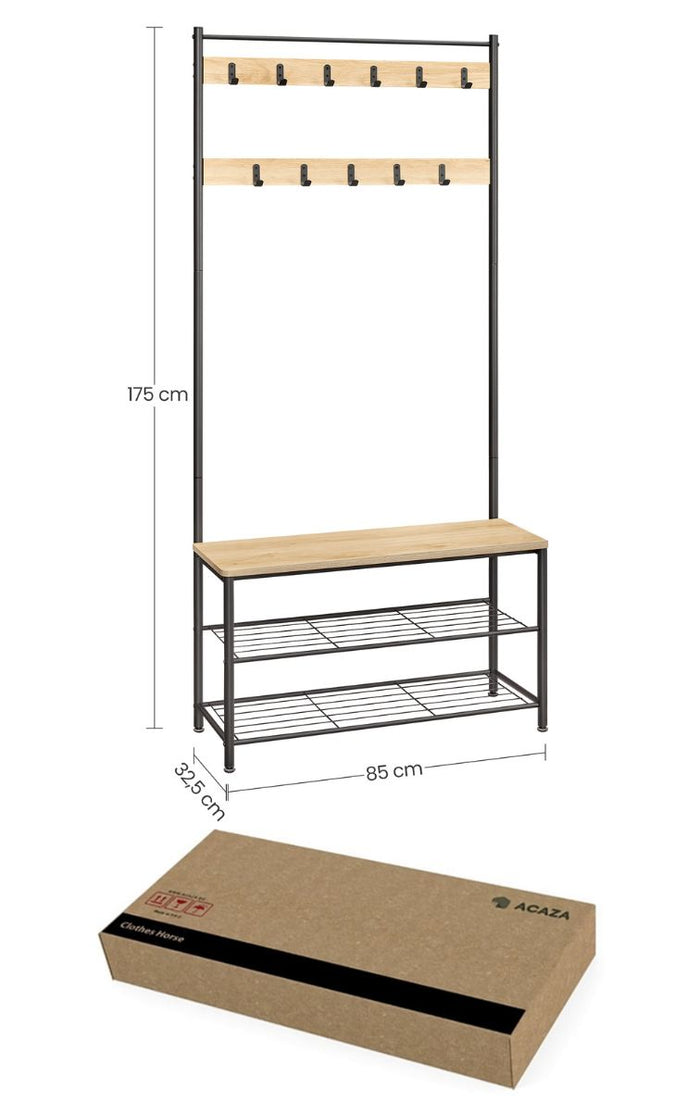 ACAZA Garderoberek Lichte eik
