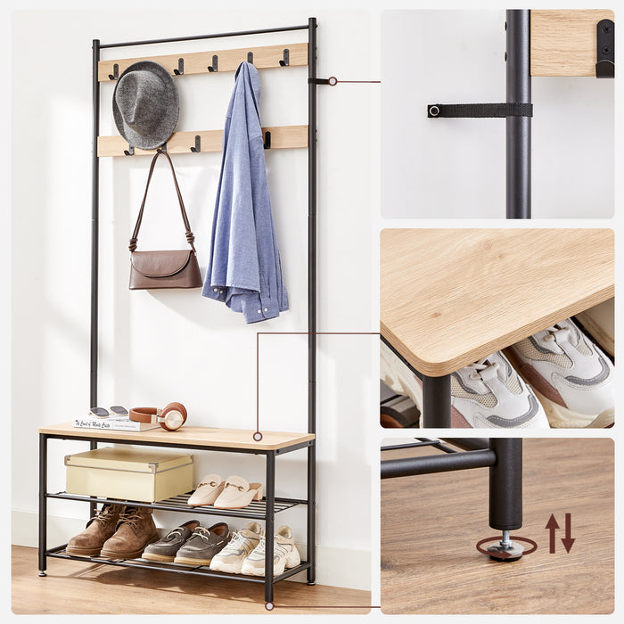 ACAZA Garderoberek Lichte eik