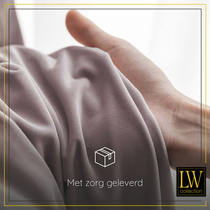 LW Collection Kant en klaar gordijnen roze 140x270cm