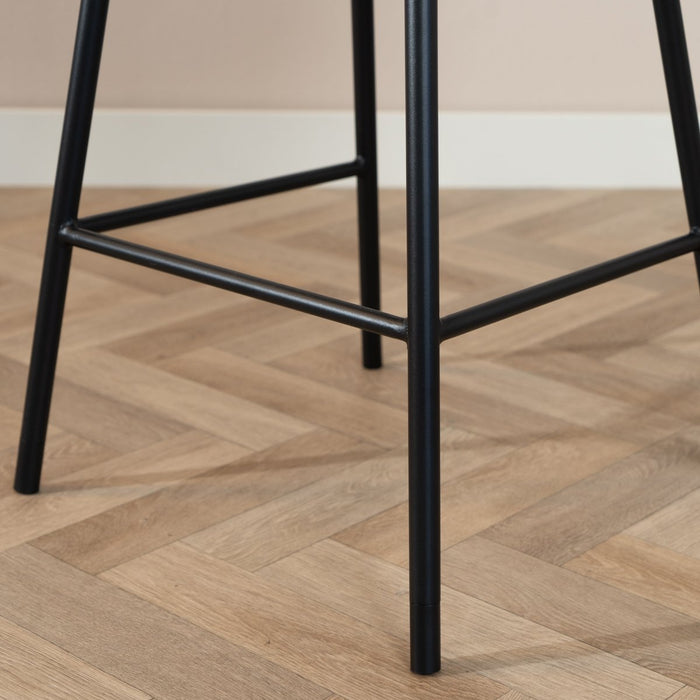 Bronx71 Scandinavische barkruk Andor gerecyclede stof off white 65-78