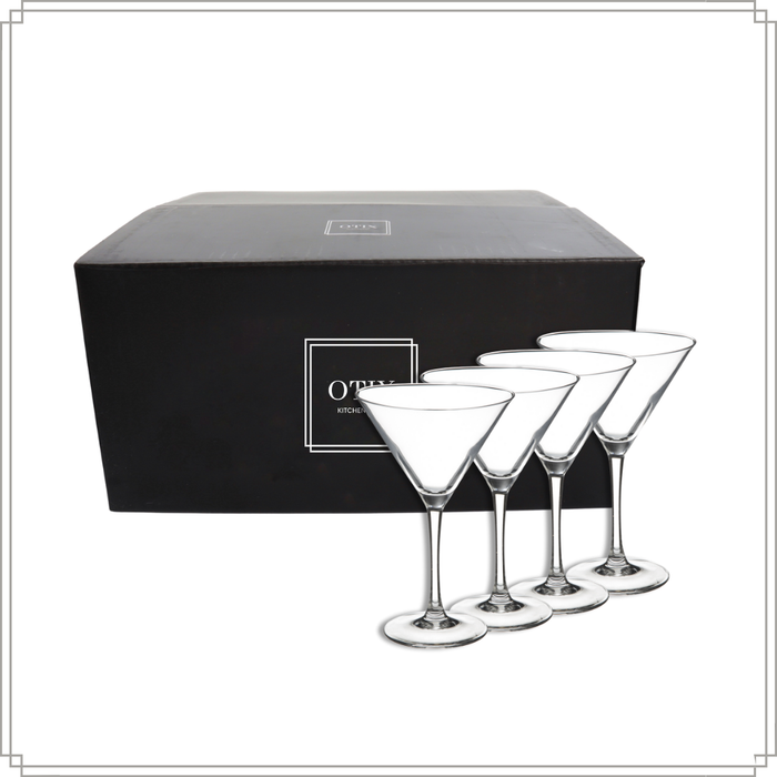 OTIX Martini Glazen Transparant 4 Stuks 300 ml Cocktail Set TINI