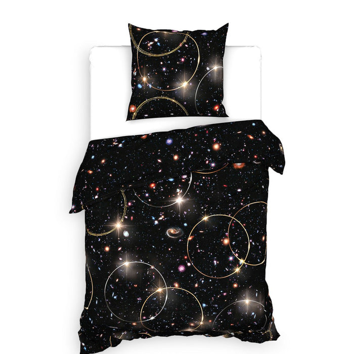 Heckett Lane Dekbedovertrek Katoen Twill Mecury - zwart