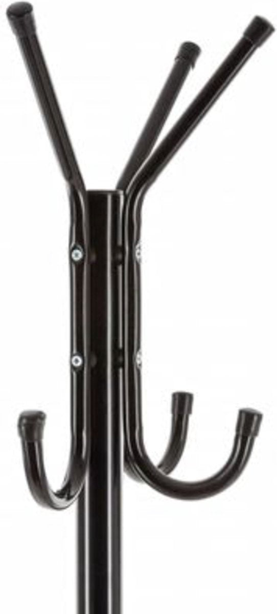 5Five Kapstok staand in metaal 8 haken - 176cm - Zwart