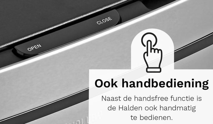 StangVollby Lunden Prullenbak met sensor - 3 vakken - 72L - RVS