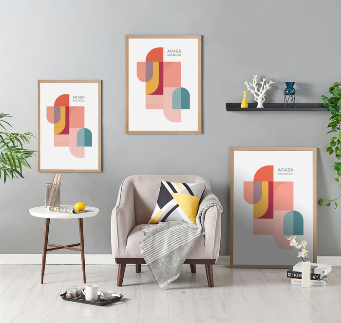 Fotokader - Fotolijst - 50x75 cm - MDF hout - Lichte Eik