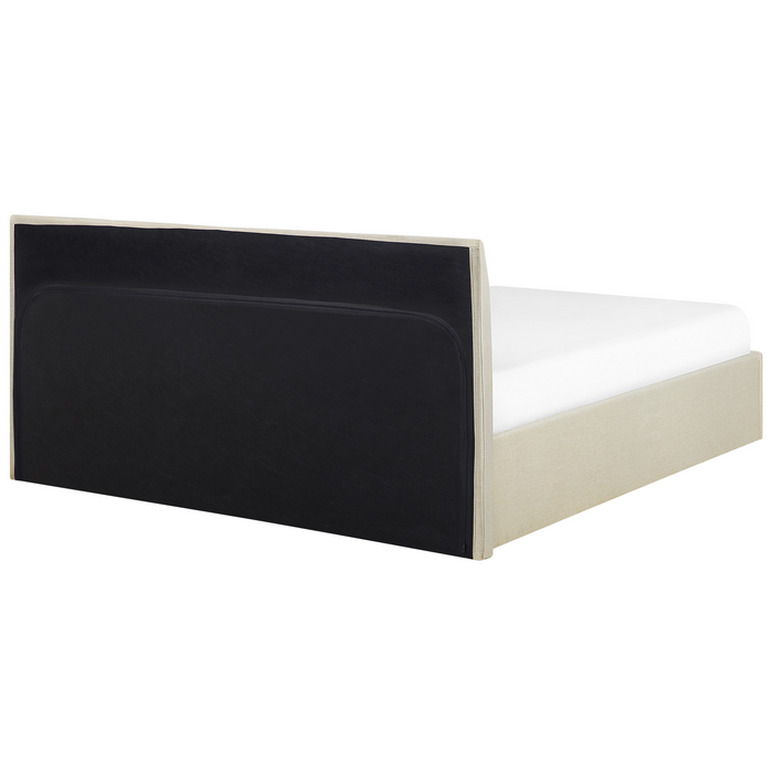 Beliani - ORBEY - Tweepersoonsbed - Beige - 160 x 200 cm - Polyester