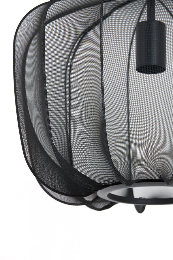 Light & Living Plumeria Hanglamp - XS - H 30 x Ø 40 cm - Zwart