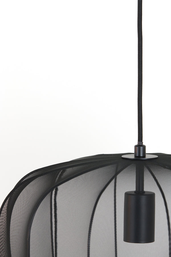 Light & Living Plumeria Hanglamp - XS - H 30 x Ø 40 cm - Zwart