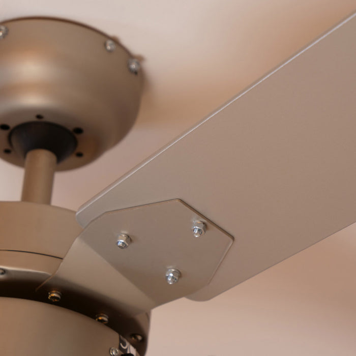 EGLO Gelsina Plafondlamp met Ventilator - 107cm - E14 - Nikkel mat