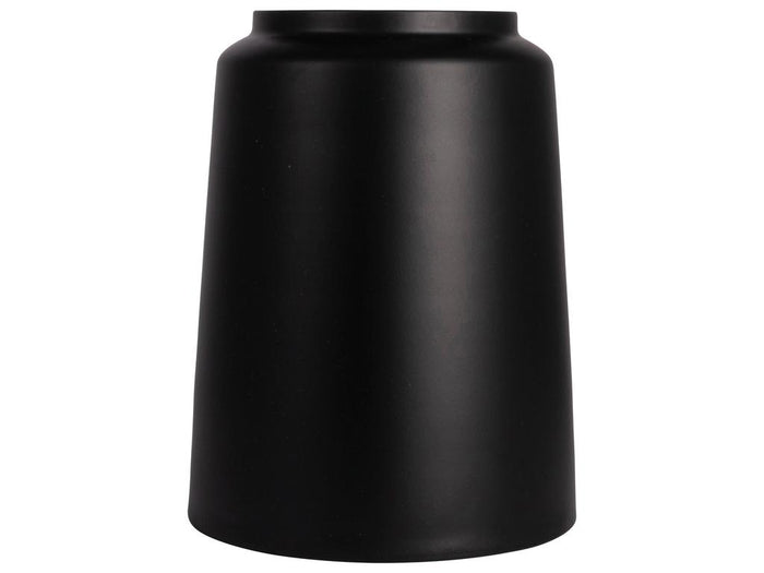 Gusta Vaas metaal ø19,5x24,5cm zwart
