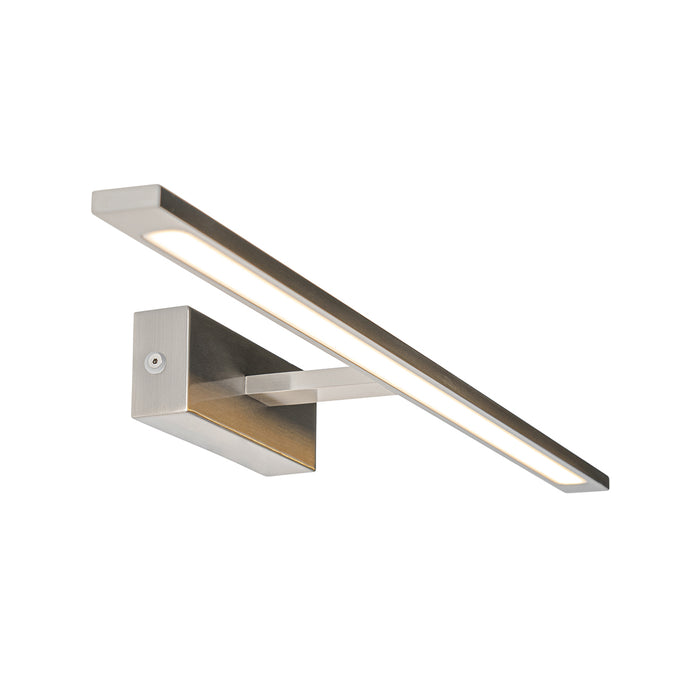 QAZQA Wandlamp staal 62 cm incl. LED IP44 - Jerre