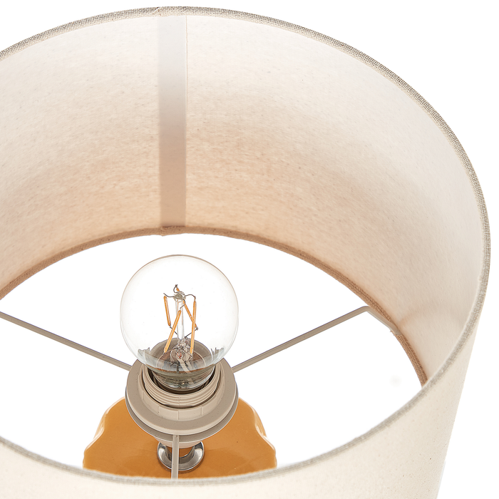 Beliani - BALONNE - Tafellamp - Beige - Keramiek