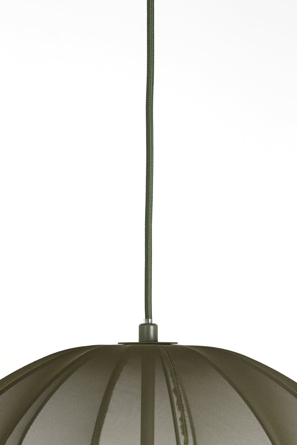 Light & Living Plumeria Hanglamp - H 50 x Ø 42 cm - Donkergroen